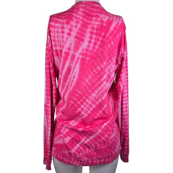 Victoria's Secret PINK Pink Tie Dye Lightweight Long Sleeve T-Shirt Women's S - Picture 3 of 5